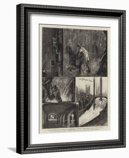 The London Water Supply, Jottings at the Kent Waterworks-William Bazett Murray-Framed Giclee Print