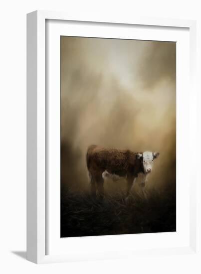 The Lone Calf-Jai Johnson-Framed Giclee Print