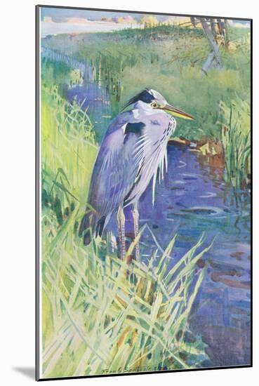 "The Lone Fisher"-Frank Southgate-Mounted Giclee Print