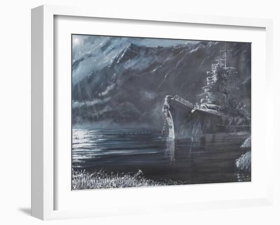 The Lone Queen of the North, Tirpitz, Norway 1944-Vincent Booth-Framed Giclee Print