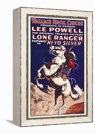 THE LONE RANGER, special circus poster, 1938.-null-Framed Stretched Canvas