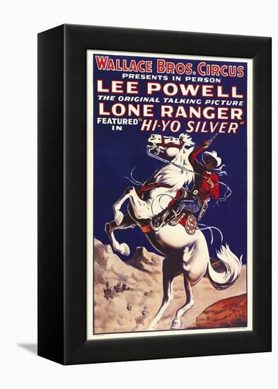 THE LONE RANGER, special circus poster, 1938.-null-Framed Stretched Canvas