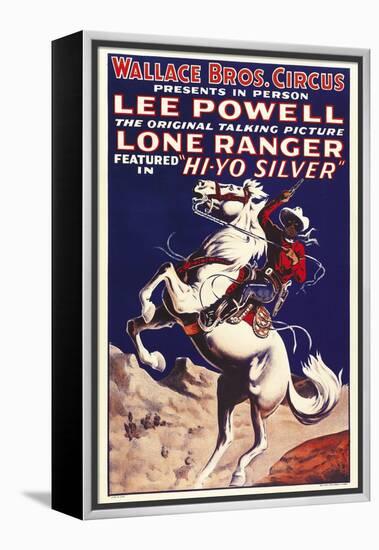 THE LONE RANGER, special circus poster, 1938.-null-Framed Stretched Canvas