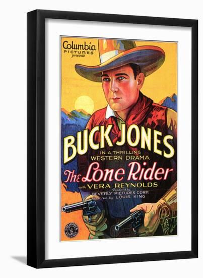 The Lone Rider, 1930-null-Framed Art Print