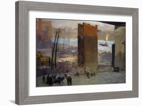 The Lone Tenement-George Bellows-Framed Art Print