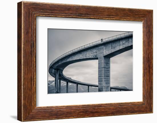 The Lonely Biker-Mette Caroline Strøksnes-Framed Photographic Print