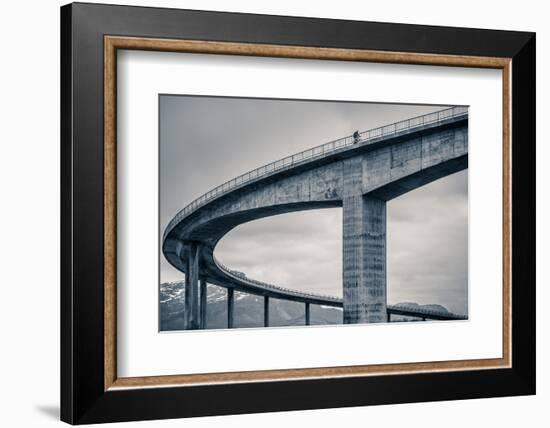 The Lonely Biker-Mette Caroline Strøksnes-Framed Photographic Print