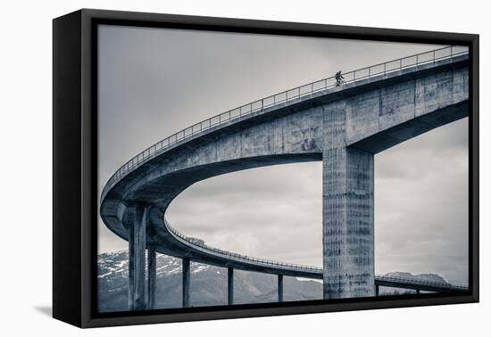 The Lonely Biker-Mette Caroline Strøksnes-Framed Premier Image Canvas