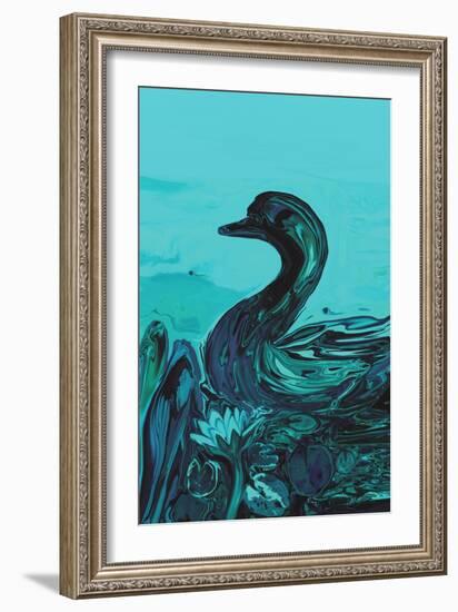 The Lonely Duck-Rabi Khan-Framed Art Print
