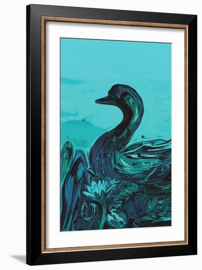 The Lonely Duck-Rabi Khan-Framed Art Print