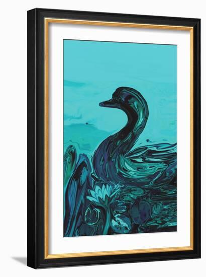 The Lonely Duck-Rabi Khan-Framed Art Print