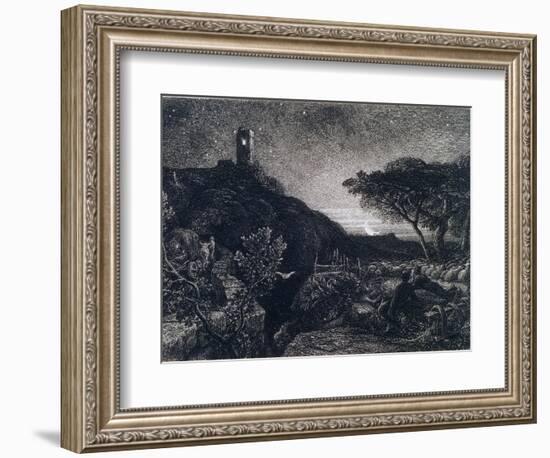 The Lonely Tower, 1879-Samuel Palmer-Framed Giclee Print