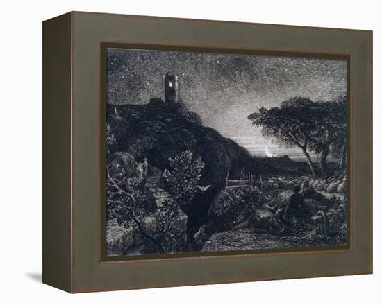 The Lonely Tower, 1879-Samuel Palmer-Framed Premier Image Canvas