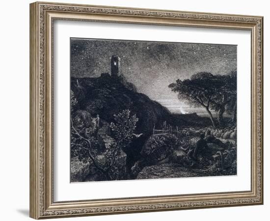 The Lonely Tower, 1879-Samuel Palmer-Framed Giclee Print