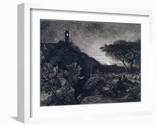 The Lonely Tower, 1879-Samuel Palmer-Framed Giclee Print