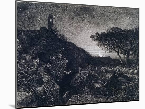 The Lonely Tower, 1879-Samuel Palmer-Mounted Giclee Print