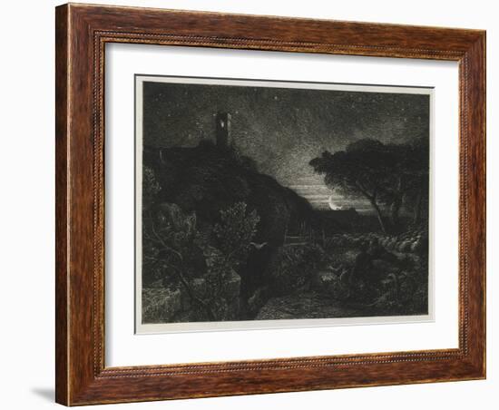 The Lonely Tower, 1879-Samuel Palmer-Framed Giclee Print