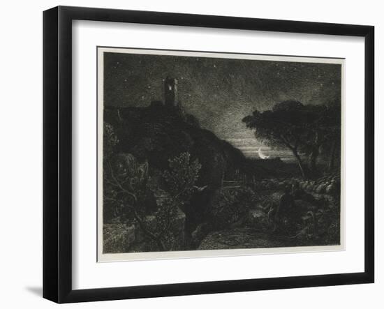 The Lonely Tower, 1879-Samuel Palmer-Framed Giclee Print