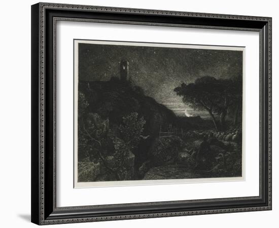 The Lonely Tower, 1879-Samuel Palmer-Framed Giclee Print