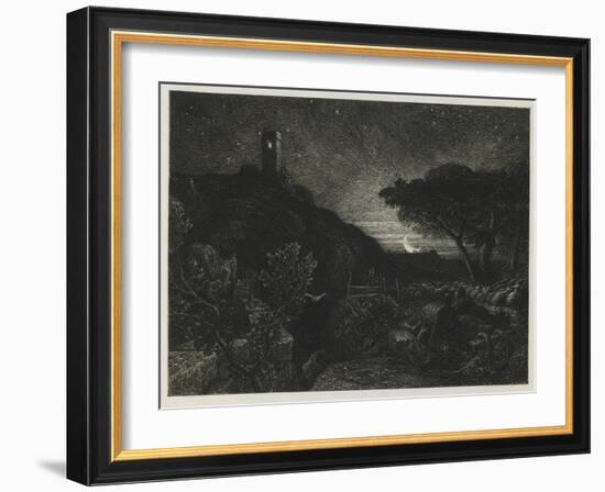 The Lonely Tower, 1879-Samuel Palmer-Framed Giclee Print