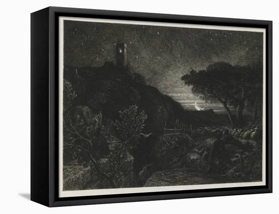 The Lonely Tower, 1879-Samuel Palmer-Framed Premier Image Canvas