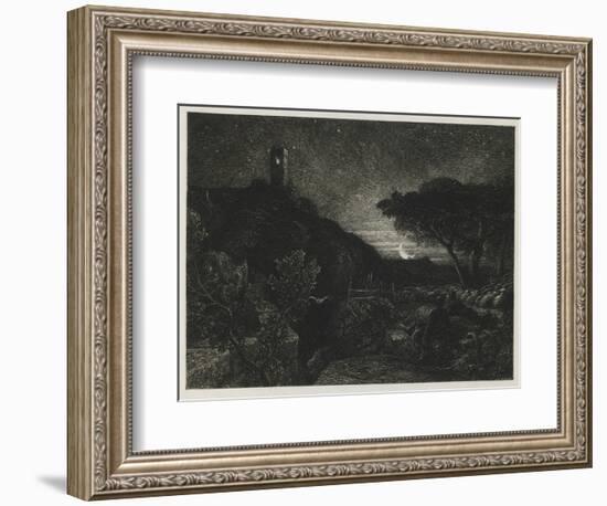 The Lonely Tower, 1879-Samuel Palmer-Framed Giclee Print