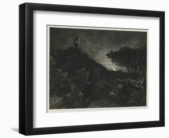 The Lonely Tower, 1879-Samuel Palmer-Framed Giclee Print