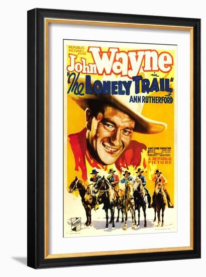 The Lonely Trail, John Wayne, 1936--Framed Art Print