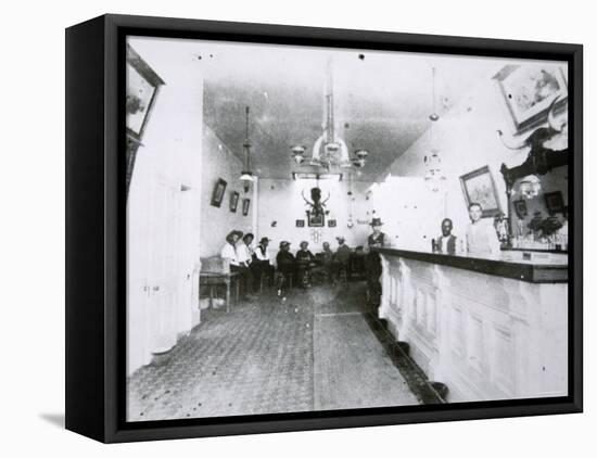 The Long Branch Saloon, Dodge City, Kansas, c.1880-American Photographer-Framed Premier Image Canvas