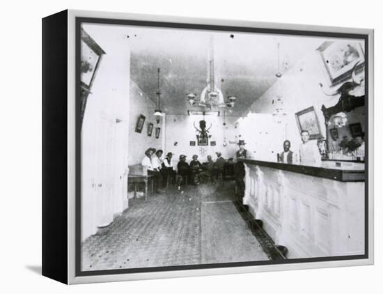 The Long Branch Saloon, Dodge City, Kansas, c.1880-American Photographer-Framed Premier Image Canvas