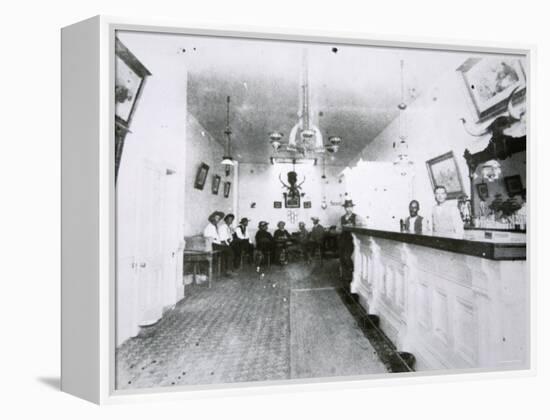 The Long Branch Saloon, Dodge City, Kansas, c.1880-American Photographer-Framed Premier Image Canvas