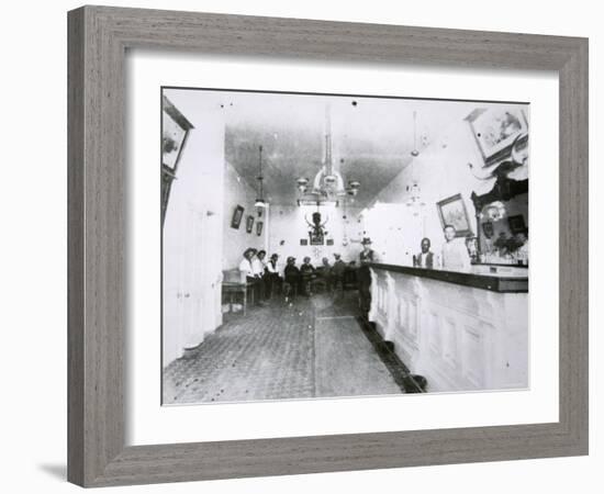 The Long Branch Saloon, Dodge City, Kansas, c.1880-American Photographer-Framed Photographic Print