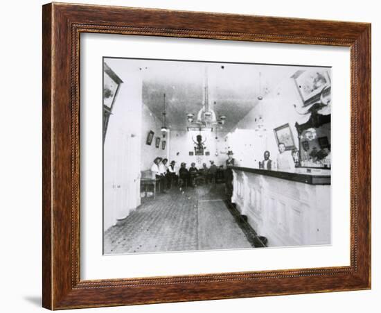 The Long Branch Saloon, Dodge City, Kansas, c.1880-American Photographer-Framed Photographic Print