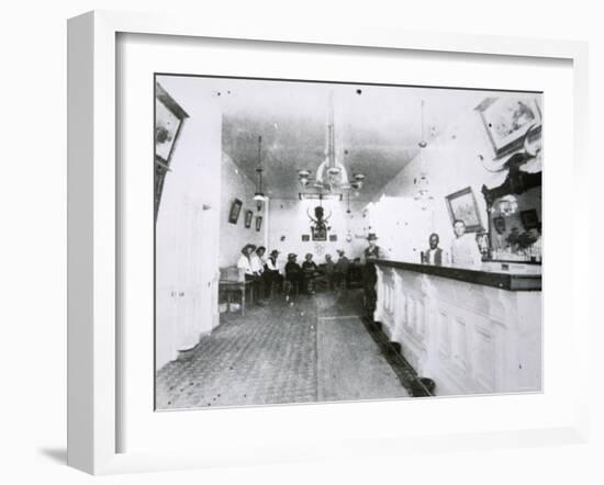 The Long Branch Saloon, Dodge City, Kansas, c.1880-American Photographer-Framed Photographic Print
