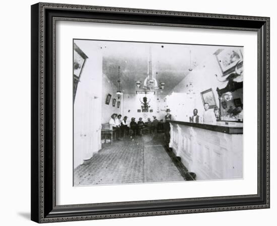 The Long Branch Saloon, Dodge City, Kansas, c.1880-American Photographer-Framed Photographic Print