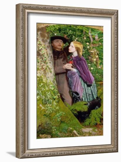 The Long Engagement, 1859 (Oil on Canvas)-Arthur Hughes-Framed Giclee Print