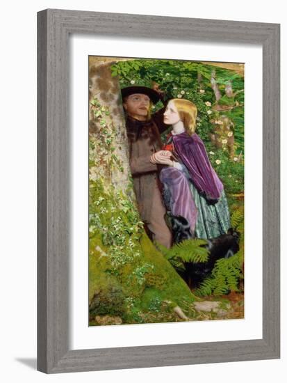 The Long Engagement, 1859 (Oil on Canvas)-Arthur Hughes-Framed Giclee Print