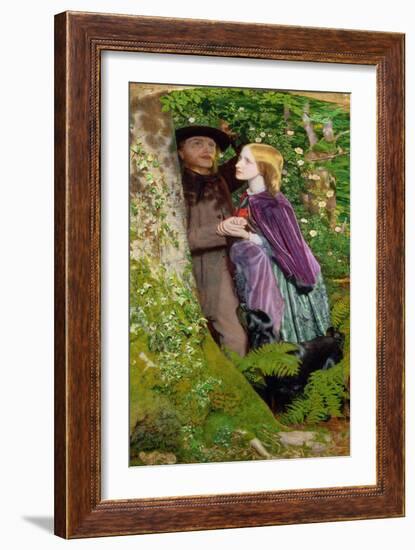 The Long Engagement, 1859 (Oil on Canvas)-Arthur Hughes-Framed Giclee Print