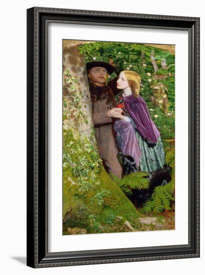 The Long Engagement, 1859 (Oil on Canvas)-Arthur Hughes-Framed Giclee Print