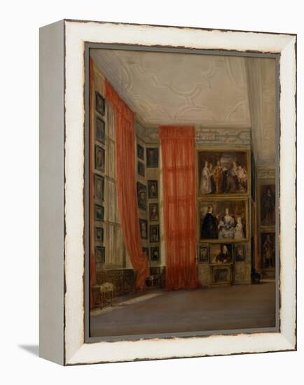 The Long Gallery at Hardwick-David Cox-Framed Premier Image Canvas