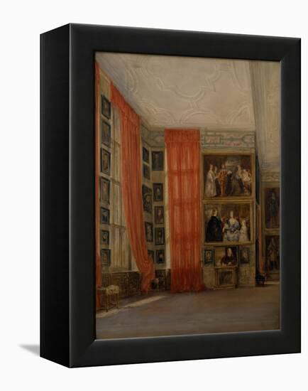 The Long Gallery at Hardwick-David Cox-Framed Premier Image Canvas