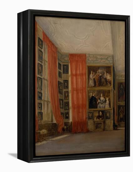 The Long Gallery at Hardwick-David Cox-Framed Premier Image Canvas