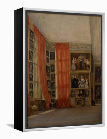 The Long Gallery at Hardwick-David Cox-Framed Premier Image Canvas