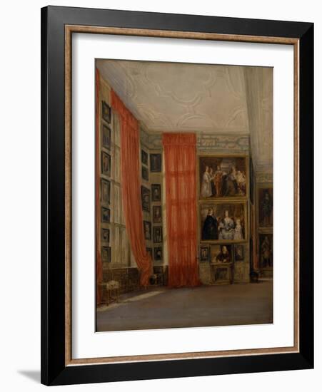 The Long Gallery at Hardwick-David Cox-Framed Giclee Print