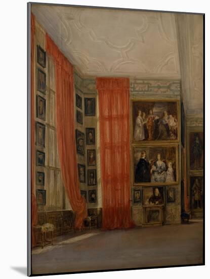The Long Gallery at Hardwick-David Cox-Mounted Giclee Print