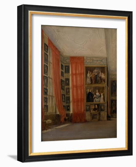 The Long Gallery at Hardwick-David Cox-Framed Giclee Print