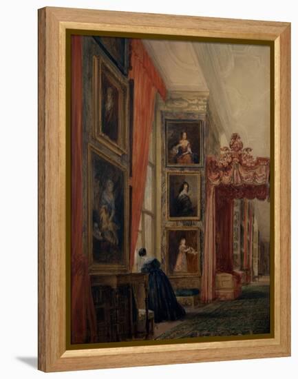 The Long Gallery at Hardwick-David Cox-Framed Premier Image Canvas