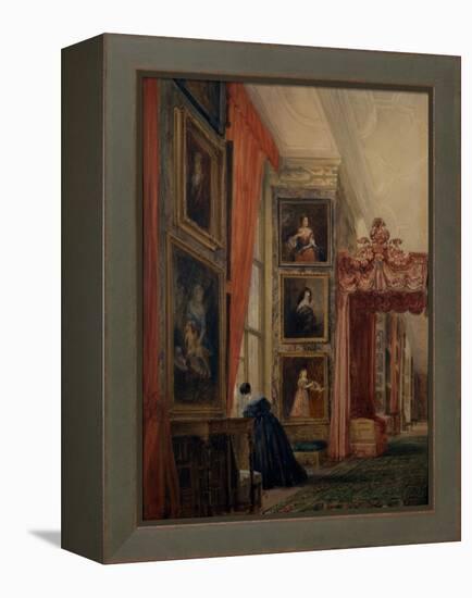 The Long Gallery at Hardwick-David Cox-Framed Premier Image Canvas