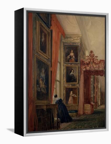 The Long Gallery at Hardwick-David Cox-Framed Premier Image Canvas