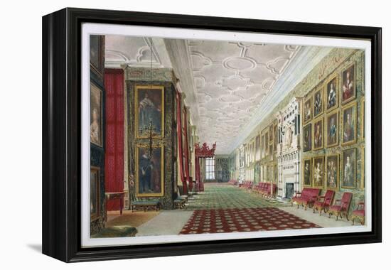 The Long Gallery, Hardwick, 1828-William Henry Hunt-Framed Premier Image Canvas